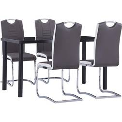 vidaXL 5 pcs Table Et Chaises de Repas Ensemble de Salle à Manger