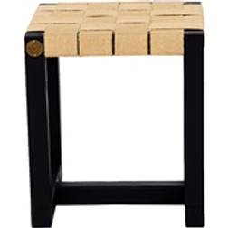 Wecycle Furniture Ella Sort Skammel 42cm