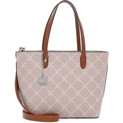 Tamaris Anastasia Shopper - Mørkebeige/Karamel/Hvid