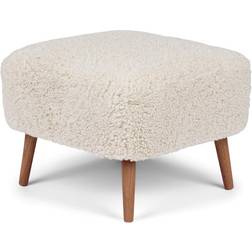 Natures Collection Emily Pearl/Walnut Foot Stool 40cm