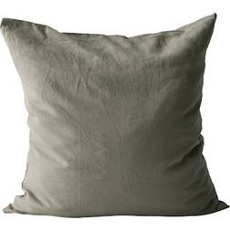 Tell Me More Linen Pillow Case Green