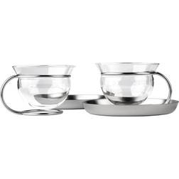 Mono Filio À Thé Avec Soucoupe, Lot De 2 - Transparent Tasse