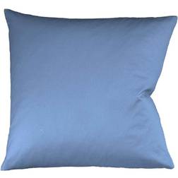 Fleuresse Mako-Satin Kissenbezug 80x80 cm uni mit RV Pillow Case Blue (80x80cm)