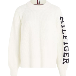 Tommy Hilfiger Relaxed Rib Knit Jumper - Ecru