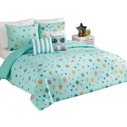 Urban Playground Raining Pom Pom Comforter Set 86x86"