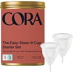 Cora Menstrual Cup Bundle, Reusable Period Cup