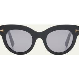 Tom Ford Lucilla Cat Eye Sunglasses - Black