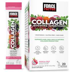 Force Factor Collagen Boosting Superfoods w/Biotin Hyaluronic Acid Bamboo Tropical