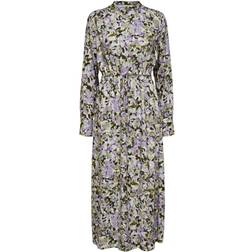 Selected Katrin Floral Maxi Dress - Sandshell