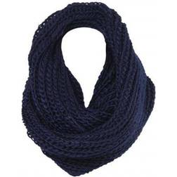 Flo Women's Crochet Snood with Lurex Teal Neck Warmer - Blue