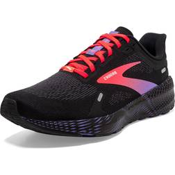 Brooks Damen Launch GTS Sneaker, Schwarz/Korallen/Lila