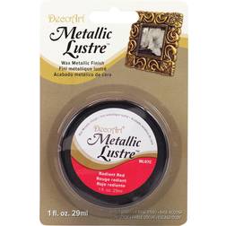 Deco Art metallic lustre wax finish 1oz-radiant red