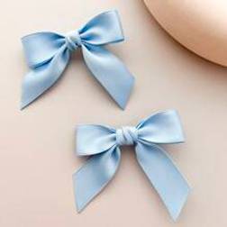 Shein 2pcs Women Solid Bow Decor Alligator Hair Clips