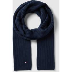 Tommy Hilfiger Essential Flag Cotton-Blend Scarf Blue