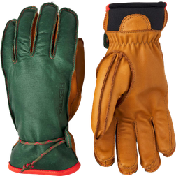 Hestra Wakayama 5-Finger Ski Gloves - Forest/Cork