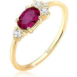 Elli Premium Ring Engagement - Ruby Gold
