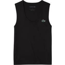 Lacoste Sport Slim Fit Ribbed Tank Top Black