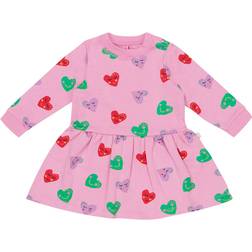 Stella McCartney Baby's Smiling Heart Print Skater Dress - Pink