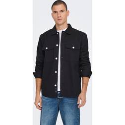 Only & Sons Ensfarvet Loose Fit Overshirt