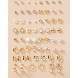 Shein 30pairs Tree & Flower Design Earrings
