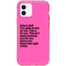 Shein Neon Pink Slogan Graphic Phone Case