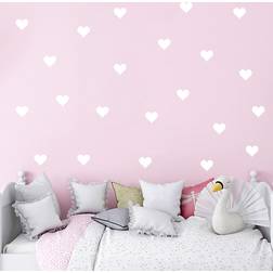 Shein 54pcs Heart Pattern Wall Sticker