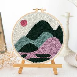 Shein Mountain Pattern Poke Embroidery Kit 5pcs