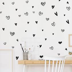 Shein Heart Pattern Wall Sticker 1pc