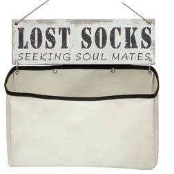 Shein Lost Socks Laundry Basket Wall Mounted,Laundry Room Wall Canvas Bag