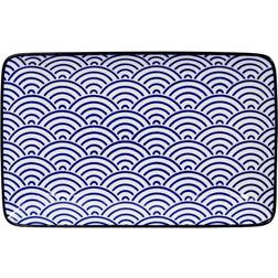 Tokyo Design Studio Nippon Blue Plate 21x13.5cm Waves Assiett