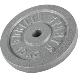 Gorilla Sports Weight Plates Iron Silver 10Kg