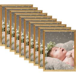 vidaXL 332411 Gold Cadre Photo 13x18cm 10pcs