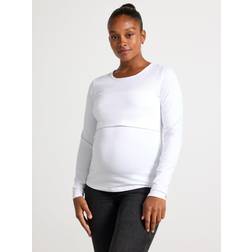 Lindex MOM Long Sleeved Nursing Top White
