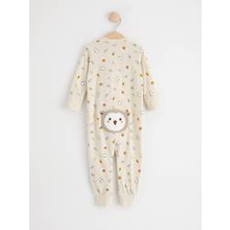 Lindex Baby's Pyjamas With Animal Print - Light Beige (8616249-1230)