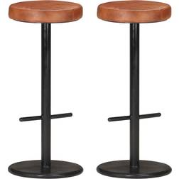 vidaXL 321875 Brown Bar Stool 76cm 2pcs