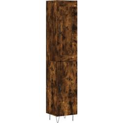 vidaXL Highboard Smoked Oak Buffet 34.5x180cm