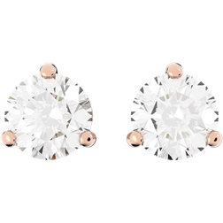 Swarovski Solitaire Studs - Rose Gold/Transparent