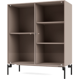 Montana Furniture Ripple II 69.6 x 82.2 x 30 cm Mushroom-pieds Black Vitrine en verre 69.6x82.2cm