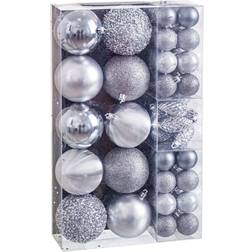 BigBuy Christmas Baubles Silver Christmas Tree Ornament