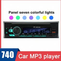 Shein Car radio, universal single-din in-dash car radio receiver, with Aux-in SD hands-free system, MP3 player, FM radio, USB, car stereo audio digital, car GPS, short circuit protection, REC music source recording