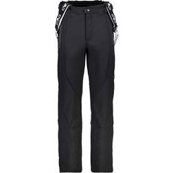 CMP Men's Softshell Ski Salopettes Pant - Black