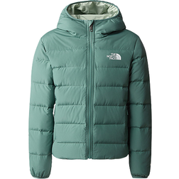 The North Face Girl's Reversible North Down Hooded Jacket - Dark Sage (NF0A84N6-I0F)