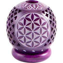 Berk Flower of Life Purple Bougeoir