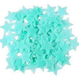 Shein 100pcs Glow In The Dark Star Shaped Wall Sticker