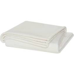 Cannon Solid Plush Blankets White (152.4x203.2cm)