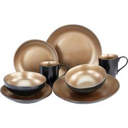 Creatable Glamour Gold Dinner Set 8pcs