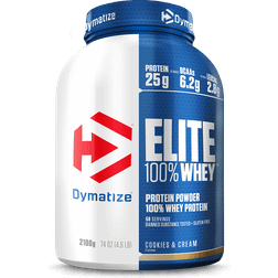 Dymatize Elite 100% Whey Cookies Cream Protein Low Sugar Power 2170 g