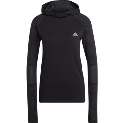 adidas X-City Running Long Sleeve Sweatshirt - Black/Carbon/Beam Orange