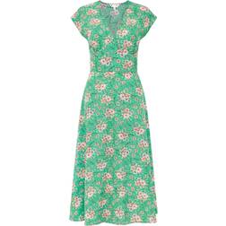 Yumi Floral Midi Dress - Green