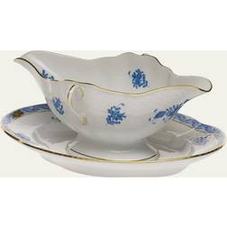 Herend Herend Bouquet Blue Gravy Sauce Boat